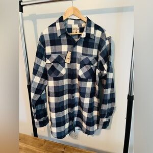 Red Head Brand Co. Blue Herringbone LT Men’s Flannel